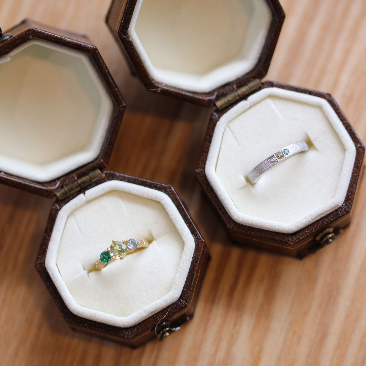 星彫りのベビーリング【お客様オーダーメイド】